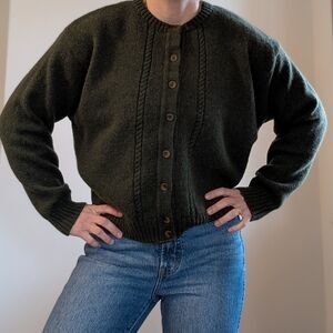 Women's Green Pendleton Sweater